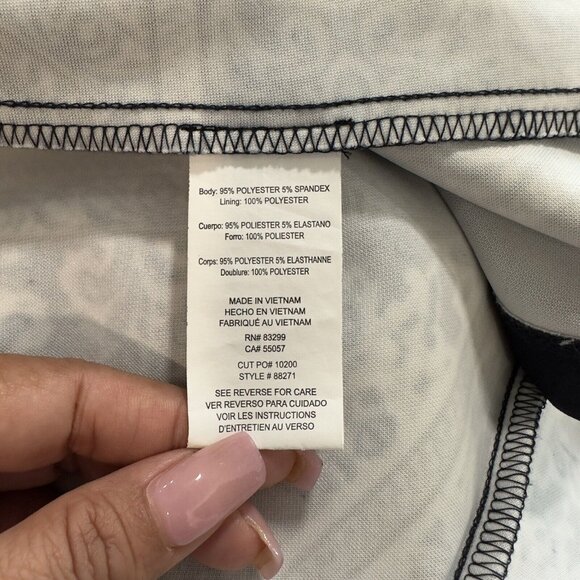 Tiana B Womens SZ 16-Multicolored Sheath Knee Length Dress-Cap Sleeve-Stretch - Picture 6 of 16